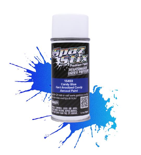Spaz Stix 15459 Peinture aérosol bleu bonbon, canette de 3,5 oz