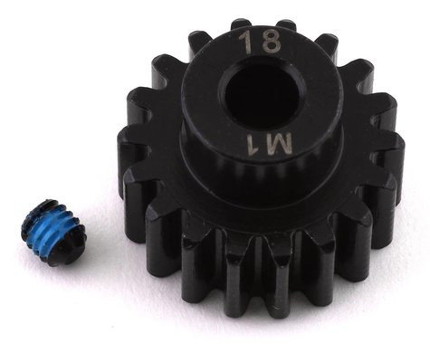 Traxxas 6491R Pignon usiné Mod 1.0 avec alésage de 5 mm (18 dents)