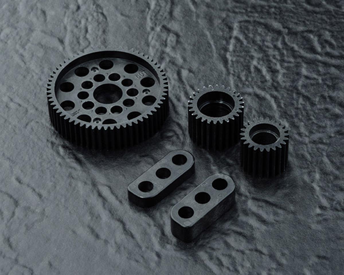 MST MXS-21064BK RMX/RRX 2.0 Aluminum Rear Gearbox Set (Black)