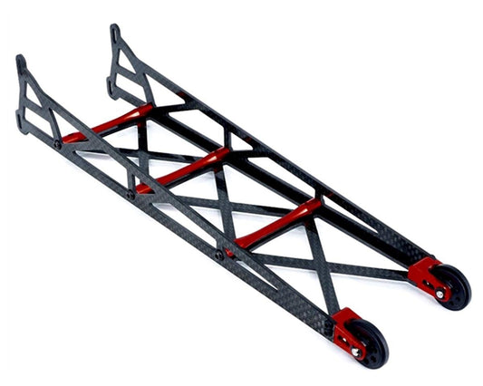 DragRace Concepts 390-0001 10" Slider Wheelie Bar w/Plastic Wheels (Red)