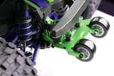 Powerhobby PHMAXX01-Barra con ruedas de aluminio Traxxas Maxx verde - Piezas de mejora