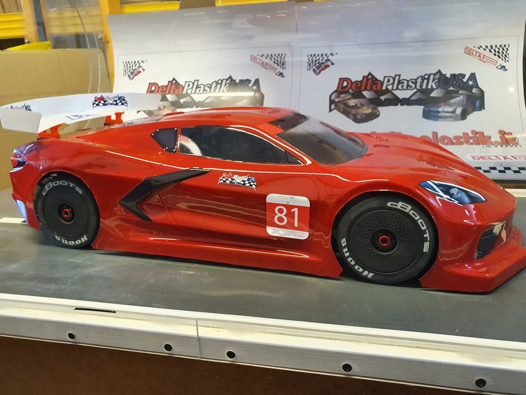 Delta Plastik 8504 CR8 CORVETTE BODY 1/7 FOR ARRMA INFRACTION, LIMITLESS, FELONY