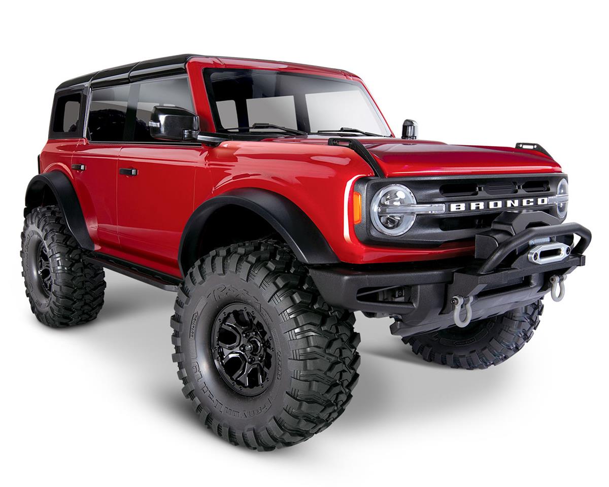 Traxxas 92076-4 1/10 Trail Crawler Truck w/2021 Ford Bronco Body (Red) w/T