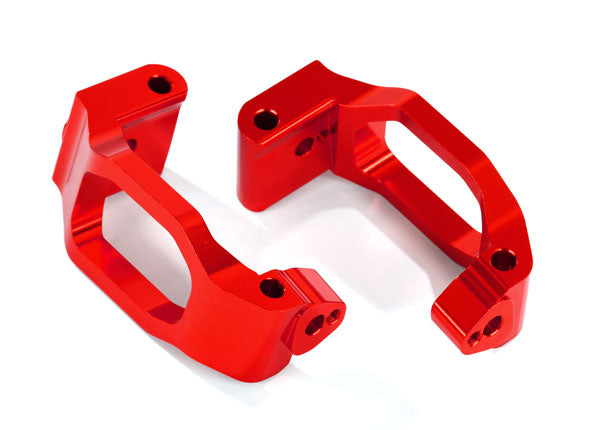 TRAXXAS 8932R Caster blocks (c-hubs), 6061-T6 aluminum (red-anodized), left & ri