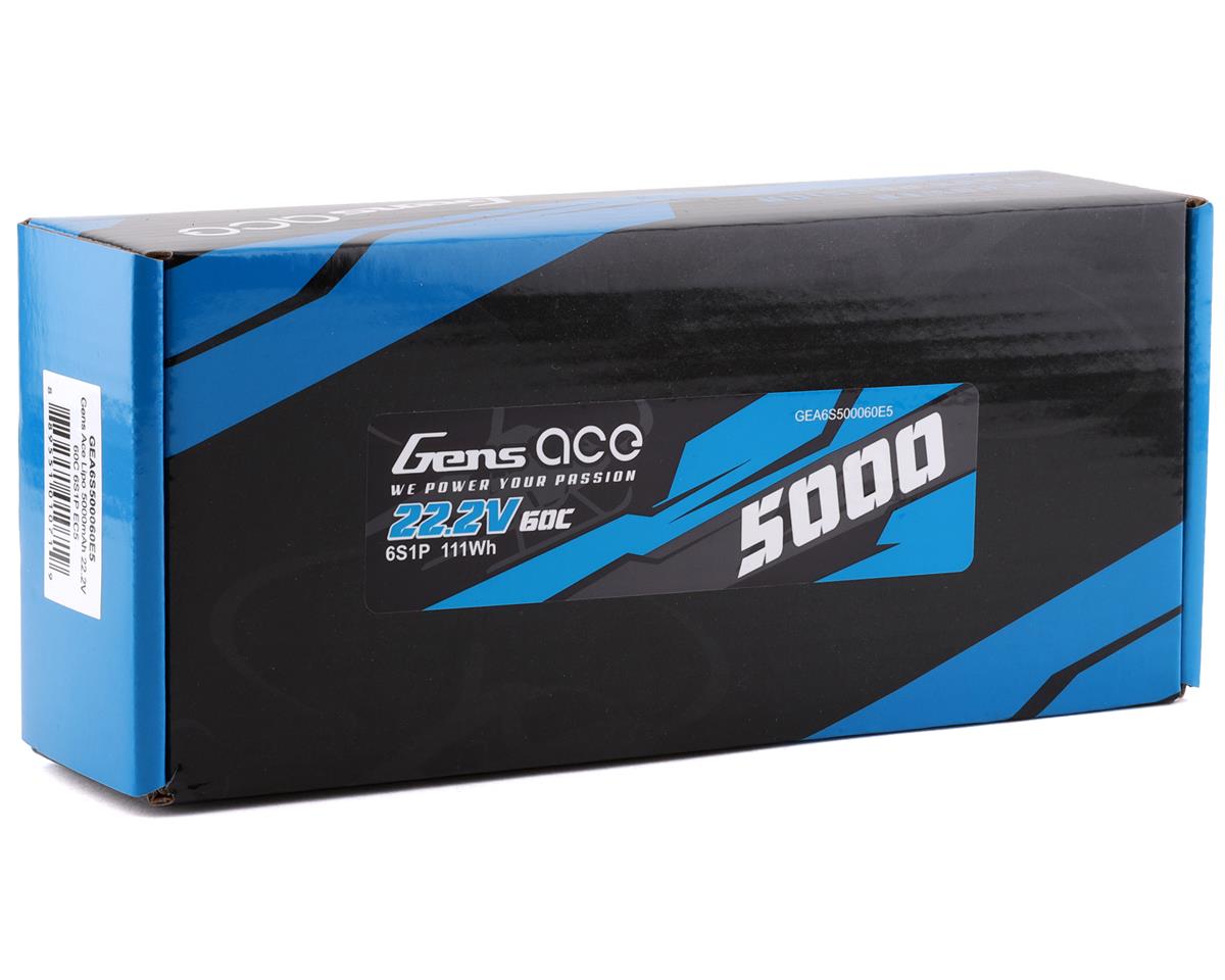 Batería LiPo Gens Ace 6s 60C (22,2V/5000mAh) con conector EC5