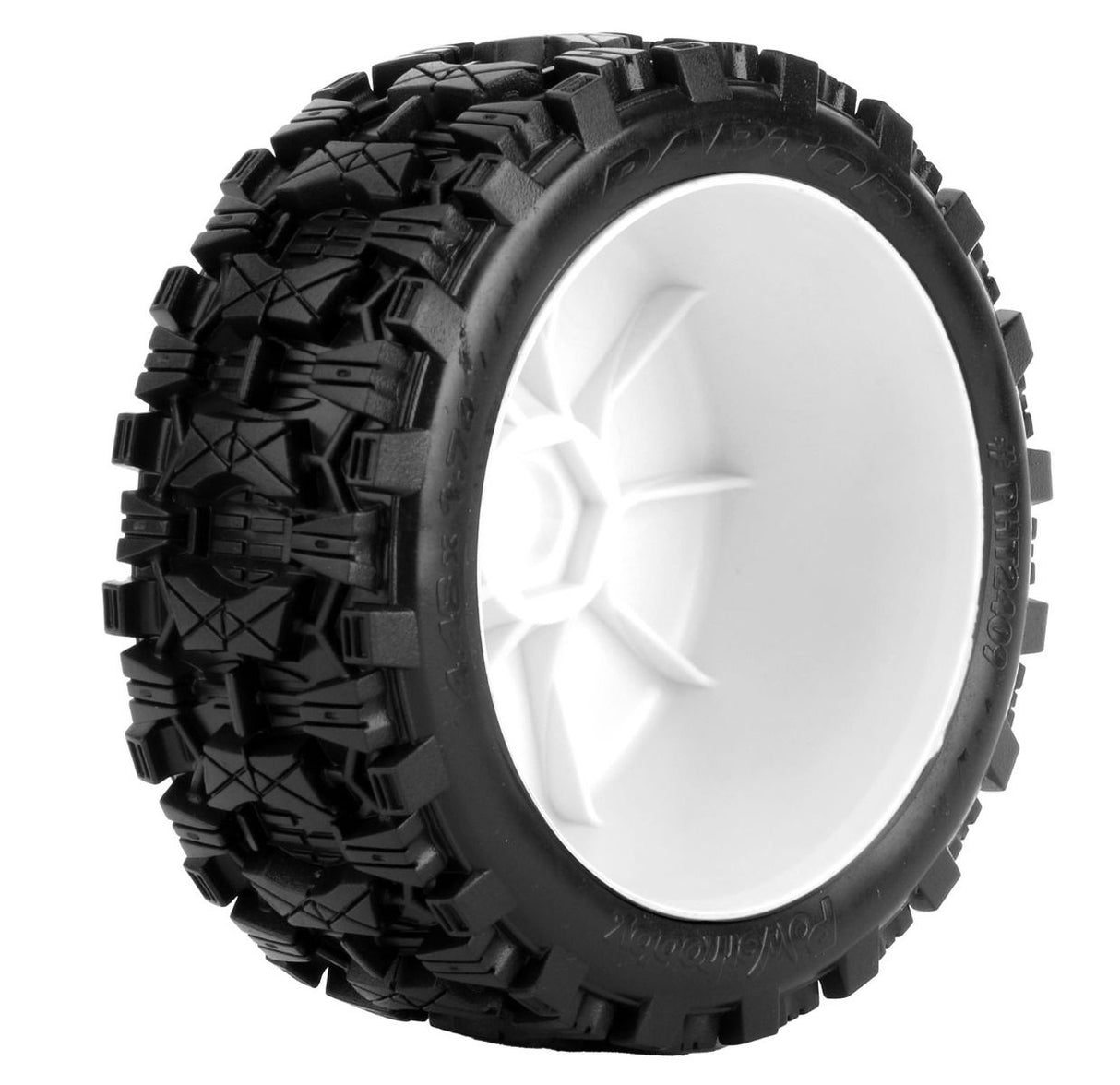 Powerhobby PHT2409DW Raptor 1/8 Buggy Belted All Terrain Mounted Tires 17MM