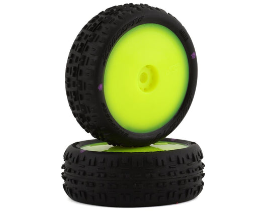 JConcepts 4003-201011 Mini-B Swagger Pre-Mounted Front Tires (Yellow) (2) (Pink)