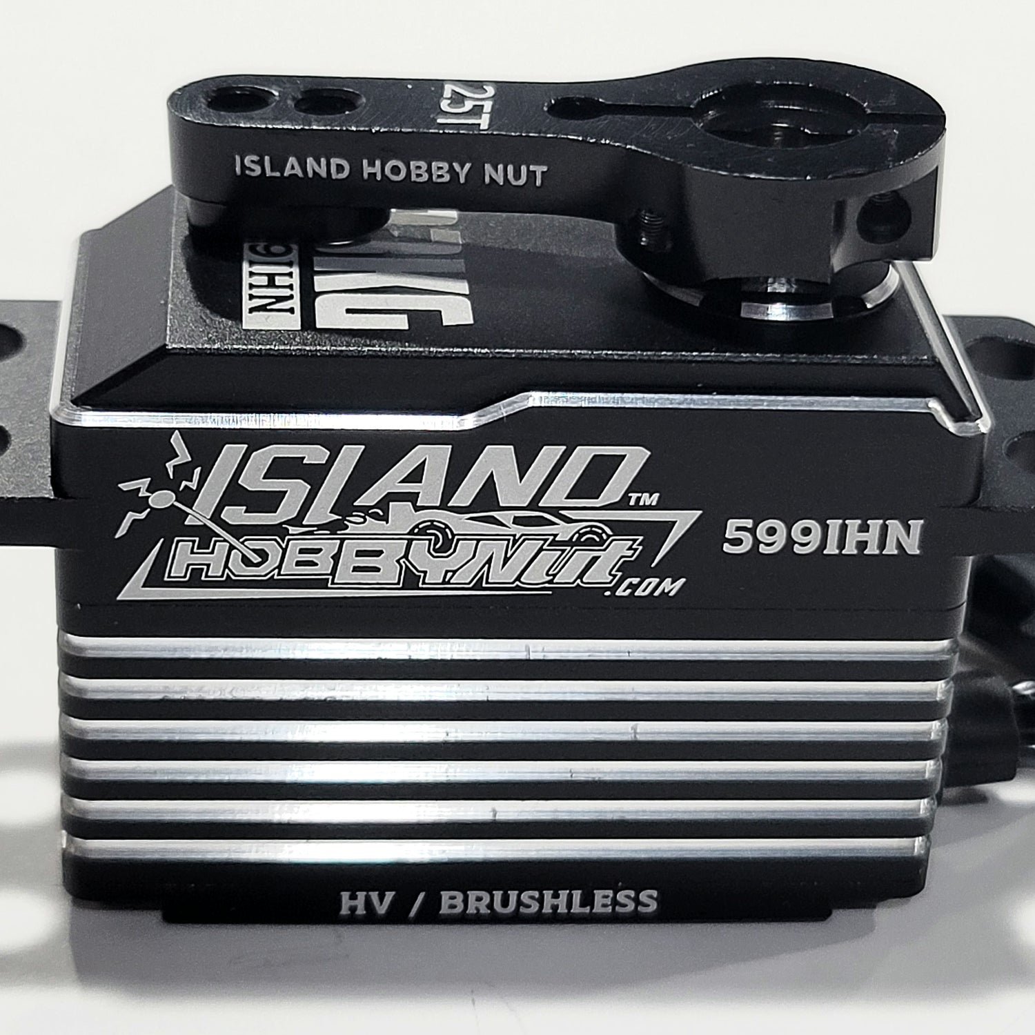 IslandHobbyNut 599 Servo à profil bas sans balais à couple et vitesse élevés