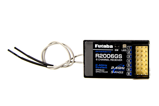 Récepteur FUTABA R2006GS S-FHSS 2,4 GHz 6 canaux pour T6J