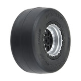 Pro-Line PRO1021810 1/16 Reaction Rear Tires MTD 8mm Black/Silver (2): Losi Mini