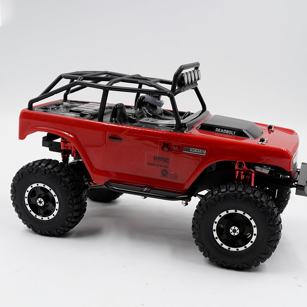 JUEGO DE RUEDAS BEADLOCK DE ALUMINIO CNC DE 5 RADIOS PARA AXIAL SCX24 ELEMENT ENDURO24