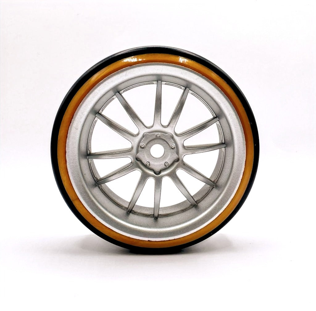 IRonManRc 1/10 DRIFT WHEELS W/ HARD TIRES * BBS SAKURAS * 4 PACK