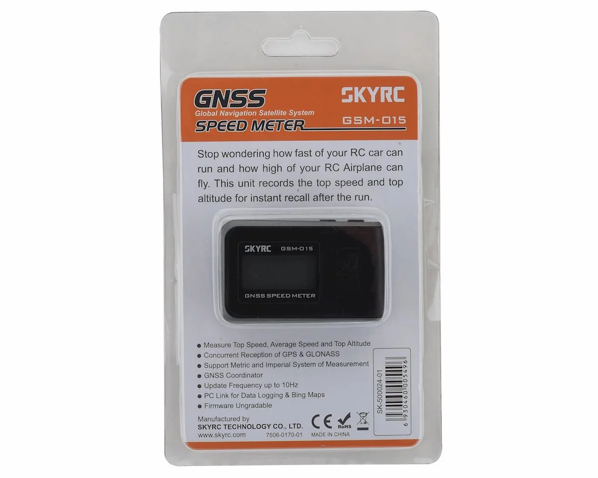 SkyRC SKY-500024-01 Compteur de vitesse GPS et enregistreur de données