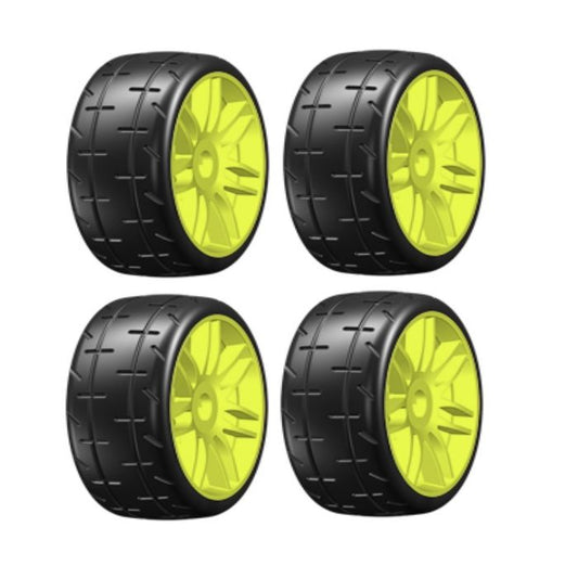 GRP GTY01-S2 GT T01 REVO S2 XSoft Mounted Belted Tires (4) 1/8 Buggy Spoke