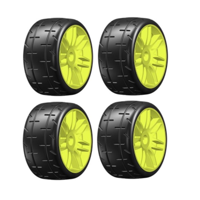 GRP GTY01-S2 GT T01 REVO S2 XSoft Mounted Belted Tires (4) 1/8 Buggy Spoke