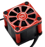 Powerhobby PHF118-Red Twister 1/10 1/8 Motor Ventilador de refrigeración de alta velocidad de aluminio