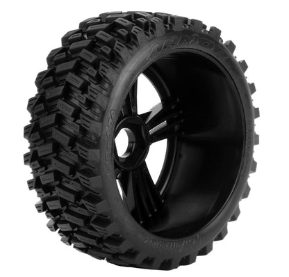 Powerhobby PHT2410CB Armor 1/8 Buggy Belted All Terrain Mounted Tires 17MM