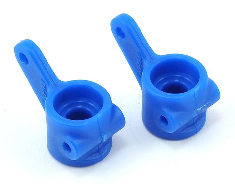 RPM 80375Front Bearing Carrier Set (Blue) (2) (Slash, Bandit, Rustler, Stampede)