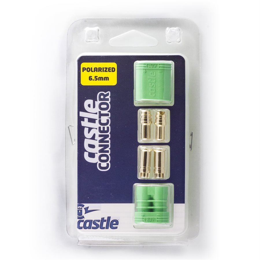 CASTLE 011-0053-00 CONNECTORS POLARIZED - 6.5MM MALE / FEMALE SET