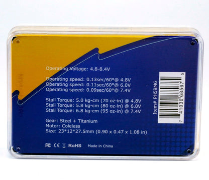 Powerhobby 59MG Aluminum Digital Micro UPGRADE Servo AXIAL SCX10.3 / RYFT