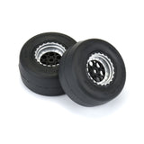 Pro-Line PRO1021810 1/16 Neumáticos traseros de reacción MTD 8 mm Negro/Plata (2): Losi Mini