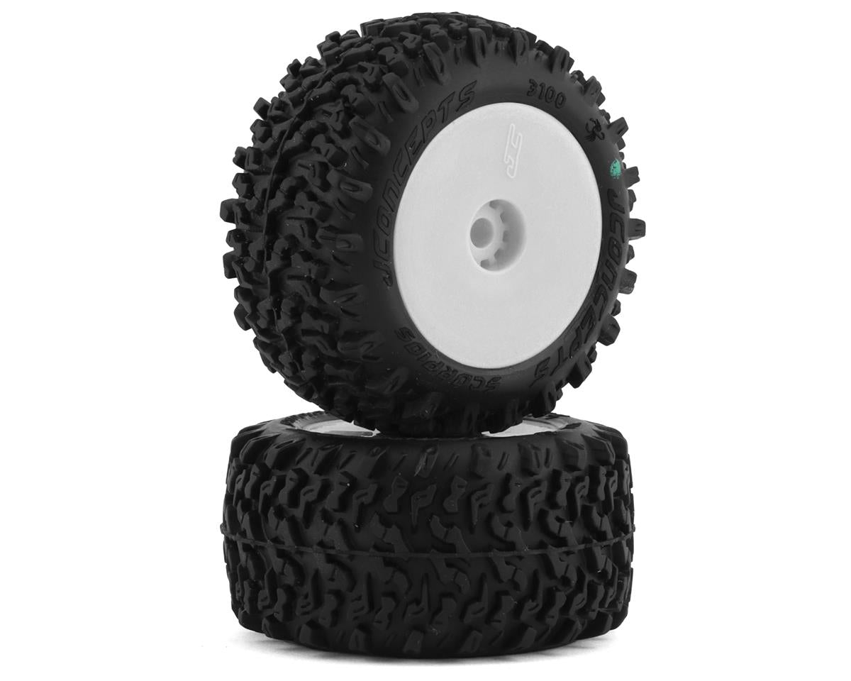 JConcepts 3100-1221 Mini-B/Mini-T 2.0 Scorpios Pre-Mounted Rear Tires