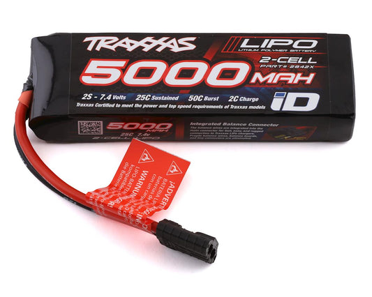 Batterie Lipo Traxxas 2842X 2S « Power Cell » 25C avec connecteur iD Traxxas