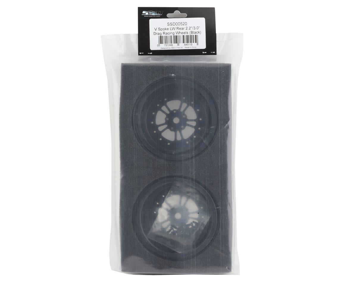 SSD 00520 RC V Spoke Lightweight Aluminum Drag Racing Beadlock Wheels