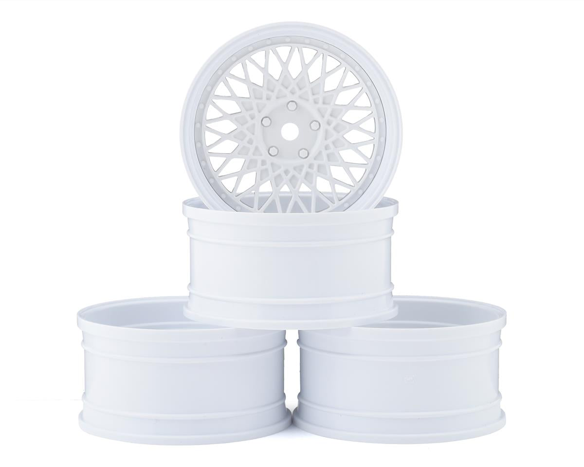 Jeu de roues MST 501 (blanc) (4) (décalage modifiable) avec hexagone de 12 mm
