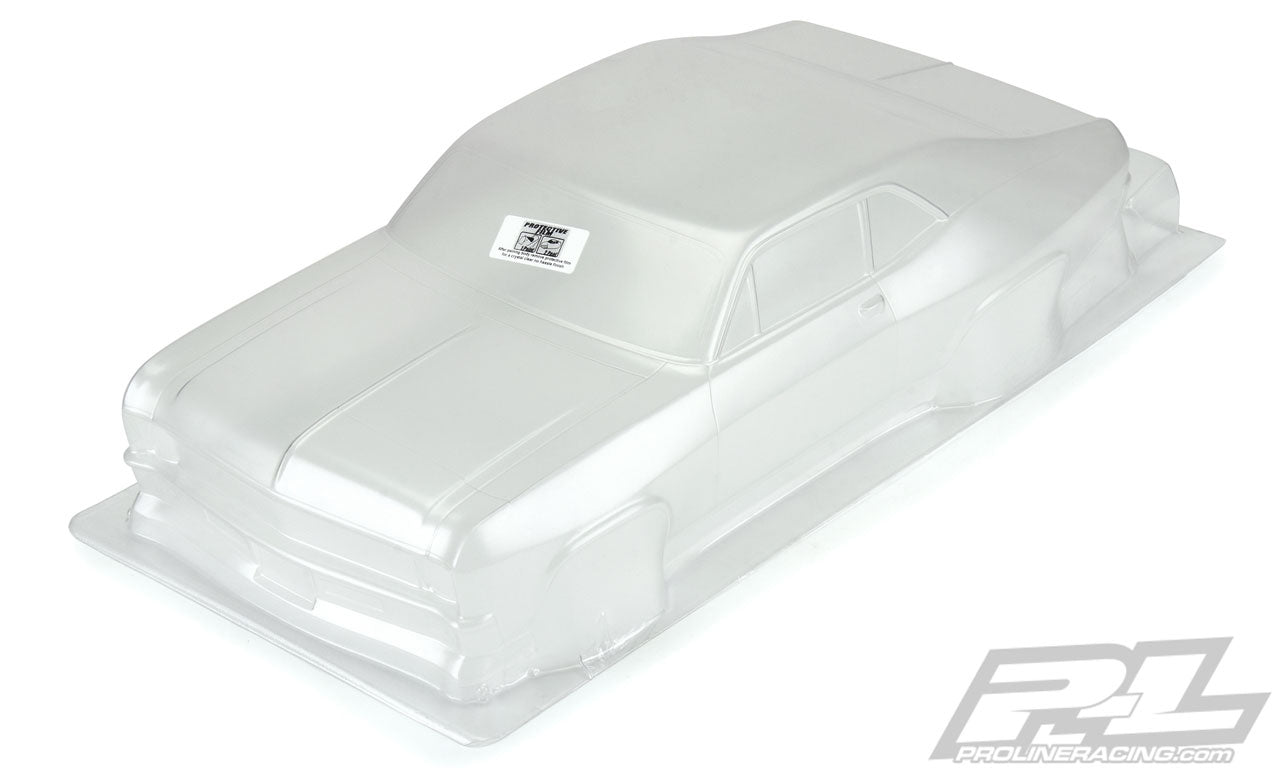 PROLINE 3531-00 Clear Body, 1969 Chevrolet Nova: 1/10 Slash 2WD, Drag Car