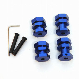 STRC Machined Aluminum 17mm Hex Conversion Kit, Blue, for Traxxas Slash/Stampede