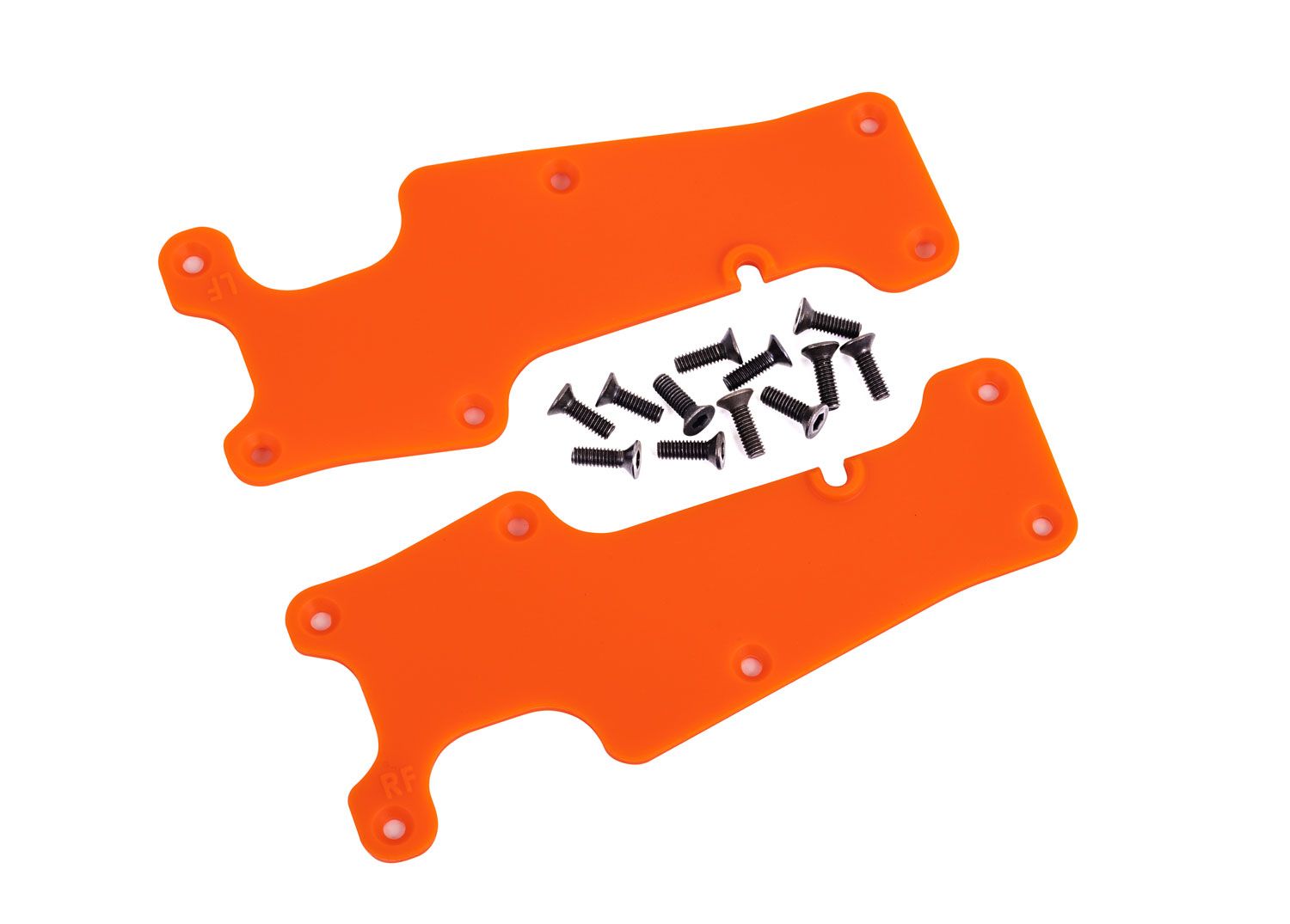 TRAXXAS 9633T Orange Front Suspension Arm Covers (2)