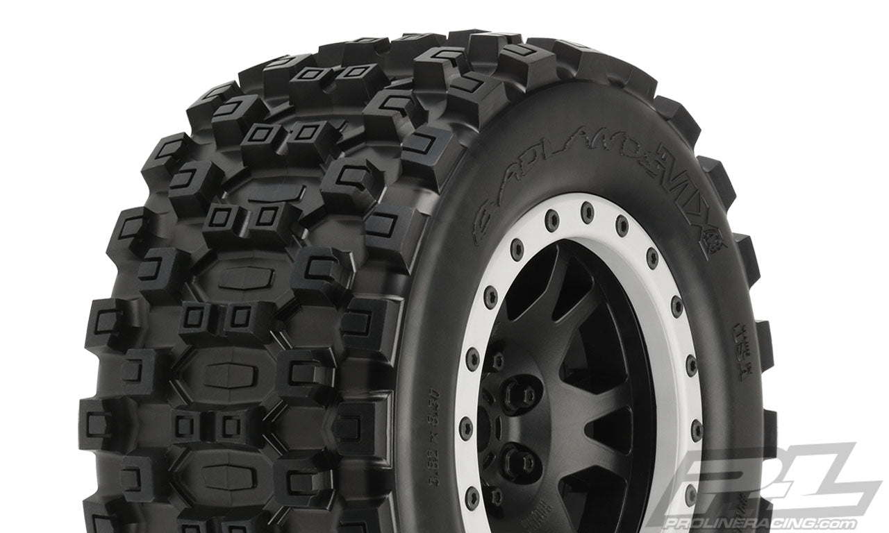 PRO-LINE PRO1013113 Badlands MX43 Pro-Loc All Terrain Tires Mounted (PAIR 2)
