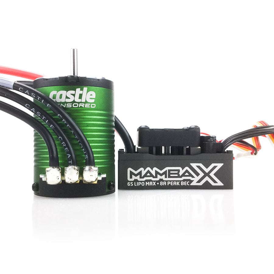 CASTLE CREATIONS 010-0155-01 MAMBA X Sensored 25.2V Waterproof ESC 1406-4600KV
