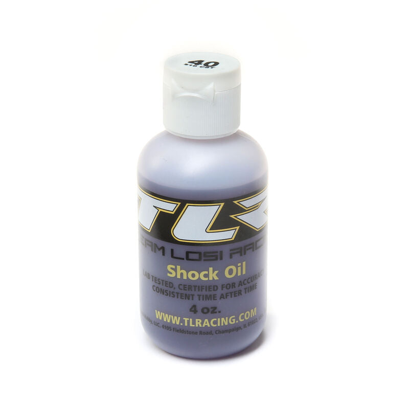 TLR 74025 Aceite de silicona para golpes, 40 WT, 516 CST, 4 oz