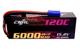 Batterie Lipo à étui rigide CNHL Racing Series LiHV 6000mAh 15.2V 4s 120C HV avec EC5