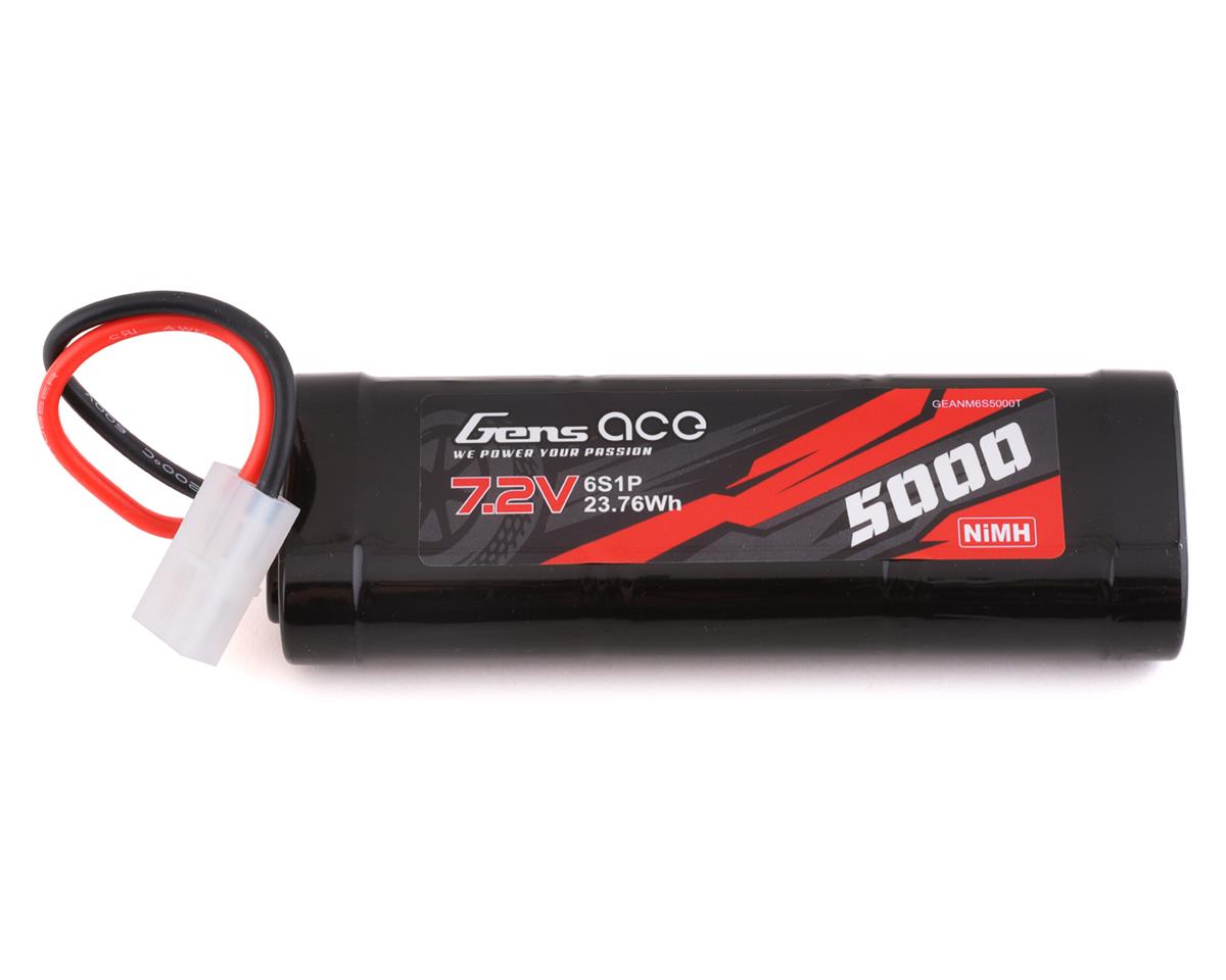 GENS ACE GEANM6S5000T Batería NiMh de 6 celdas 7,2 V (5000 mAh) con conector Tamiya