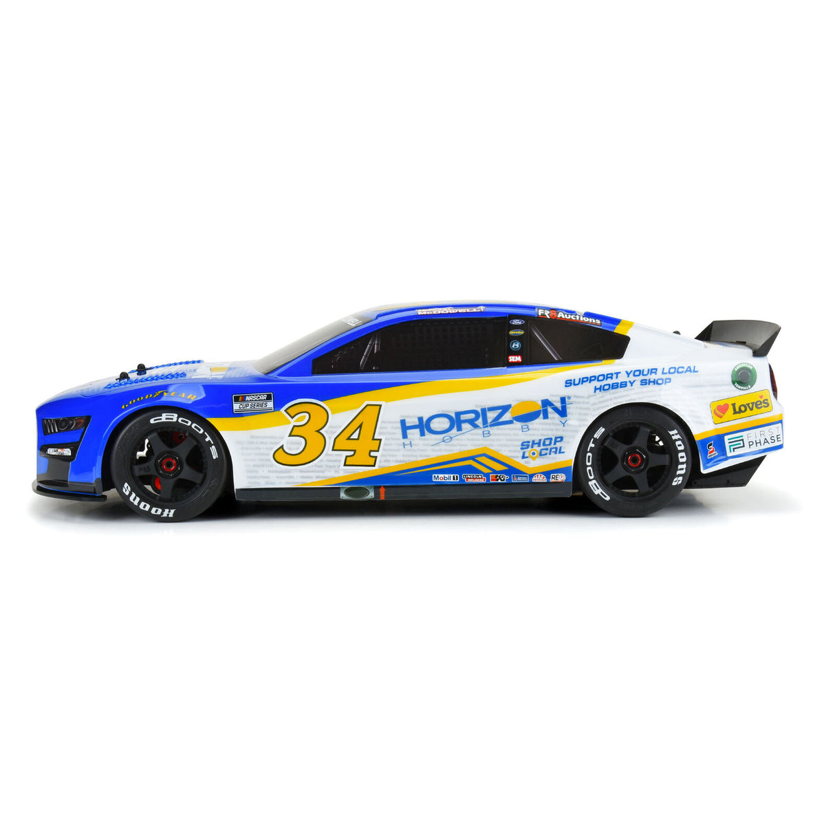 ARRMA Édition Limitée No.34 Ford Mustang NASCAR Cup Series Carrosserie : INFRACTION 6S