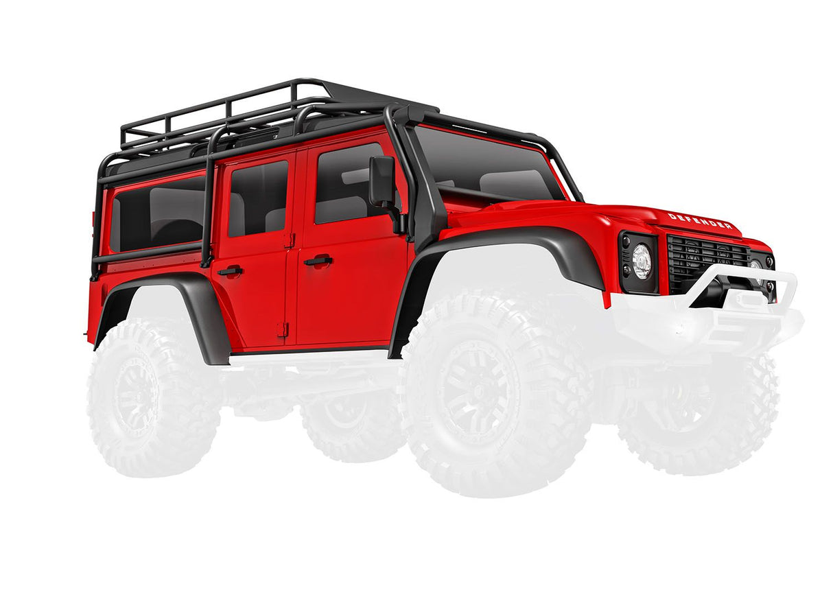 TRAXXAS 9712-RED BODY TRX-4M DEFENDER RED