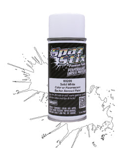 SPAZ STIX 00209 Blanc uni/support, peinture aérosol, canette de 3,5 oz