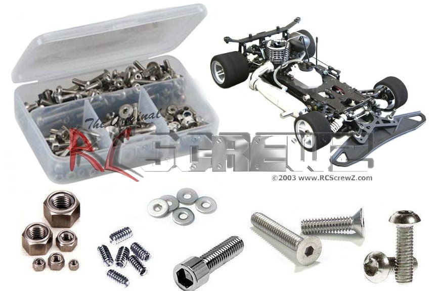 Mugen Seiki MRX6 Onroad Tornillo de acero inoxidable MUG036