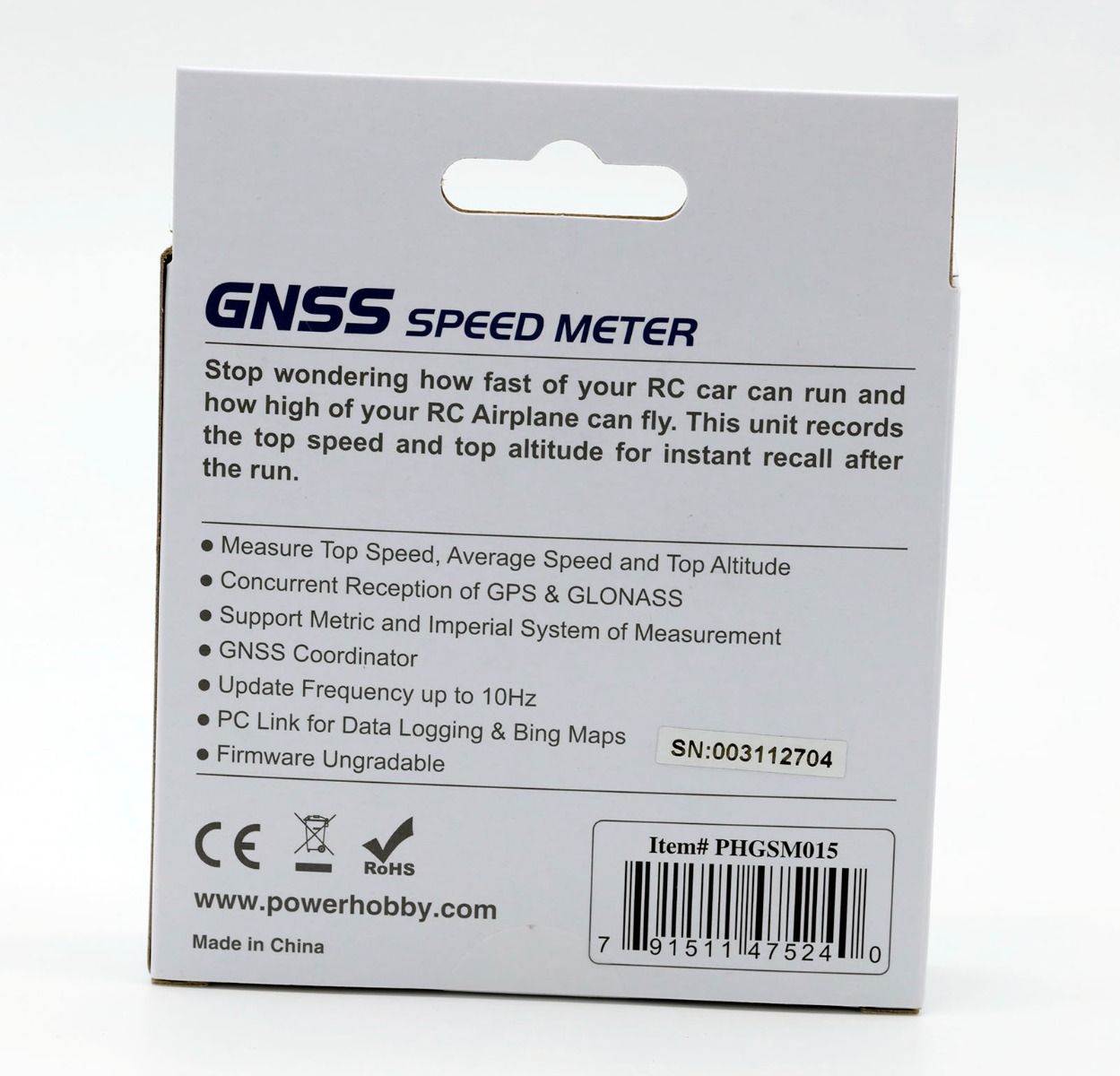 Powerhobby PHGSM015 GNSS RC GPS Speed Meter Global Navigation Satellite System