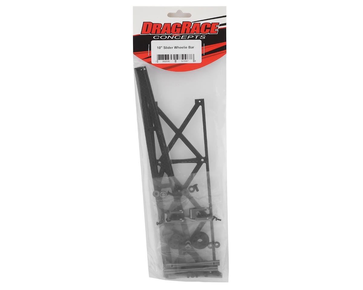 DragRace Concepts 390-0003 Barra deslizante con ruedas de 10" con ruedas de plástico (gris)