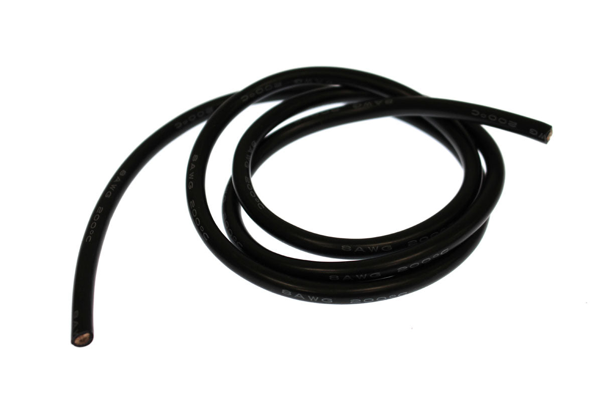RACERS EDGE RCE1210 Cable de silicona calibre 8, 3' negro