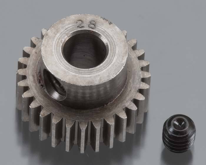 Robinson Racing 2028 HARD 48 PITCH MACHINED 28T PINION 5M/M BORE