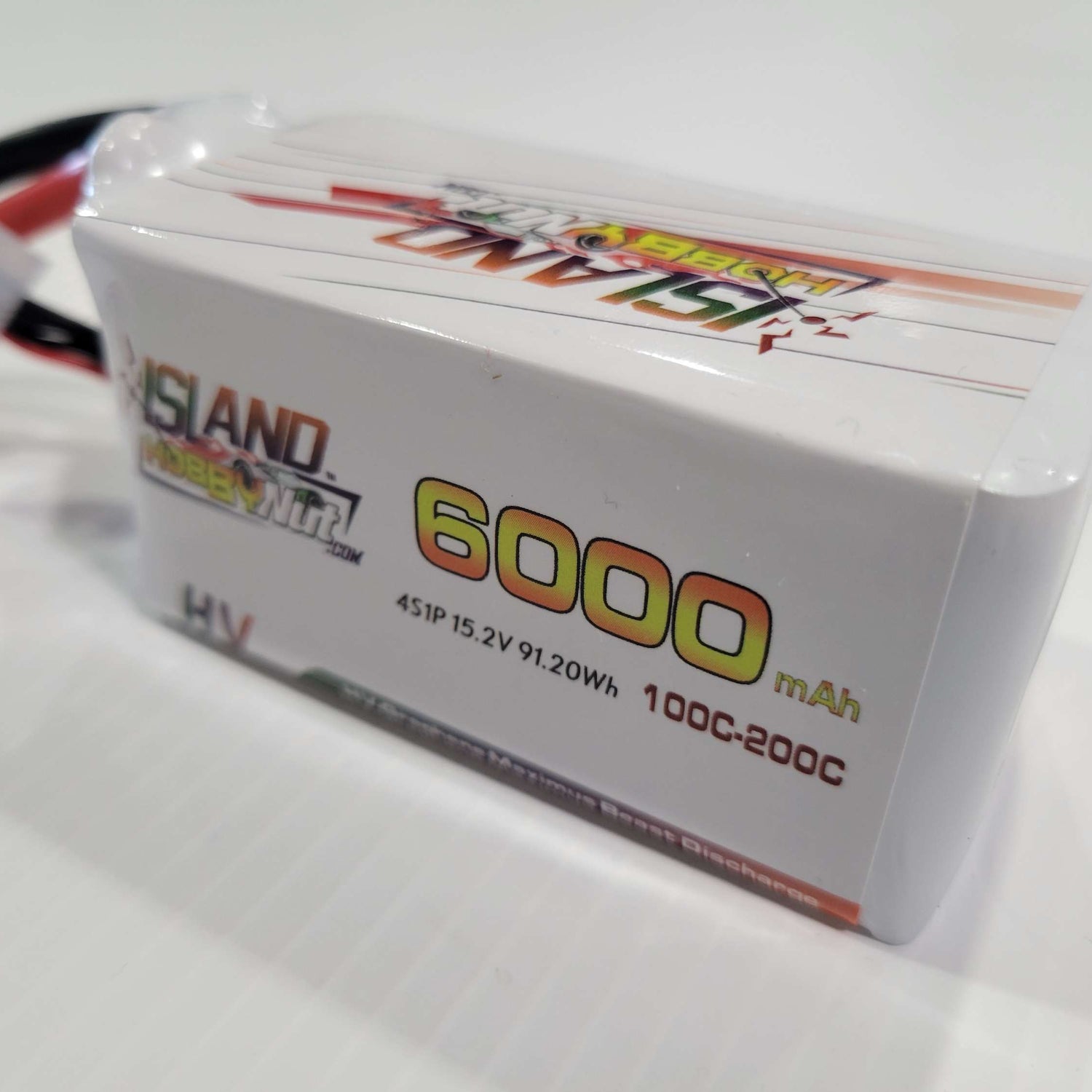 IslandHobbyNut 4s HV SHORTY 6000 mah 15.2v 100 - 200C BATTERIE LIPO AVEC EC5 OU QS8