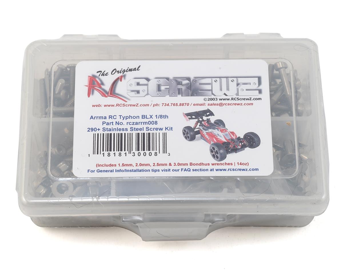 RC Screwz RCZARRM008 Arrma RC Typhon BLX Kit de tornillos de acero inoxidable