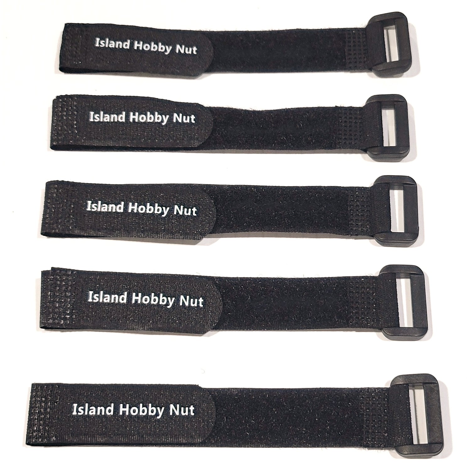 ISLANDHOBBYNUT CORREAS PARA BATERÍA DE 20 MM X 300 MM - PAQUETE DE 5