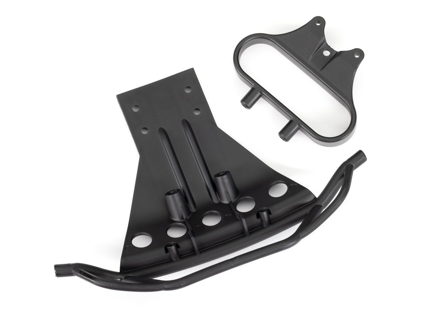 TRAXXAS 5835X BUMPER FRONT MNT/LENS LED BLK