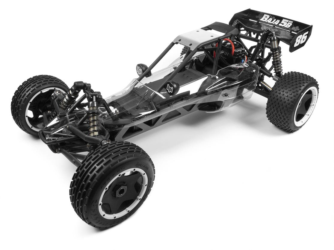 HPI 160324 1/5 échelle Baja 5B Flux 2WD Buggy électrique du désert SBK avec corps transparent